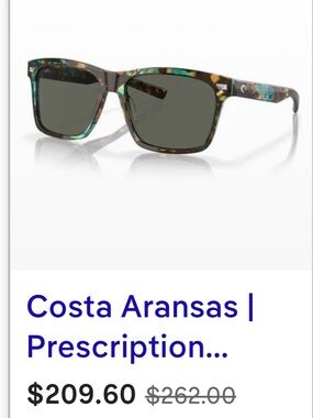Costa Aransas Sunglasses with case and cloth